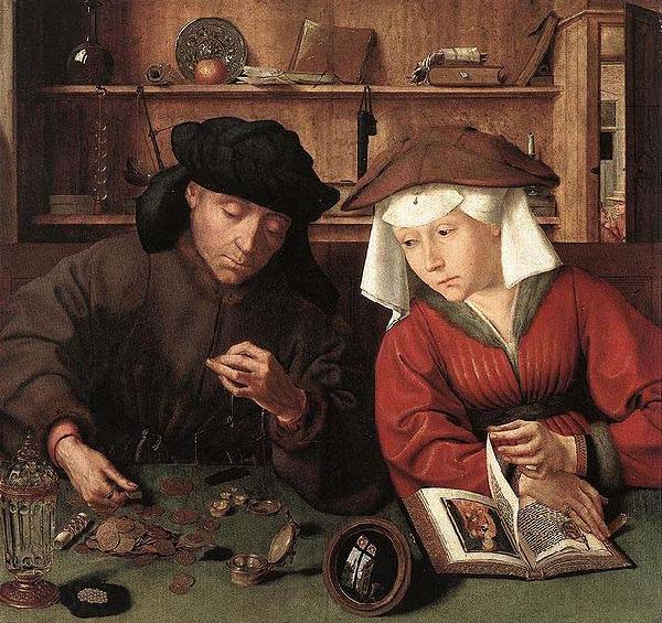 Quentin Matsys The Moneylender and his Wife China oil painting art